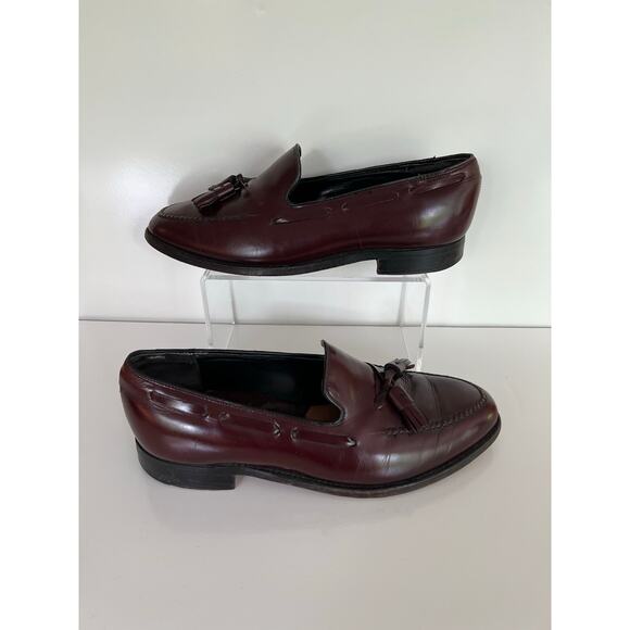 Johnston & Murphy Hartley Tassel Leather Slip On Loafer Burgundy Size 9 JL main image 7